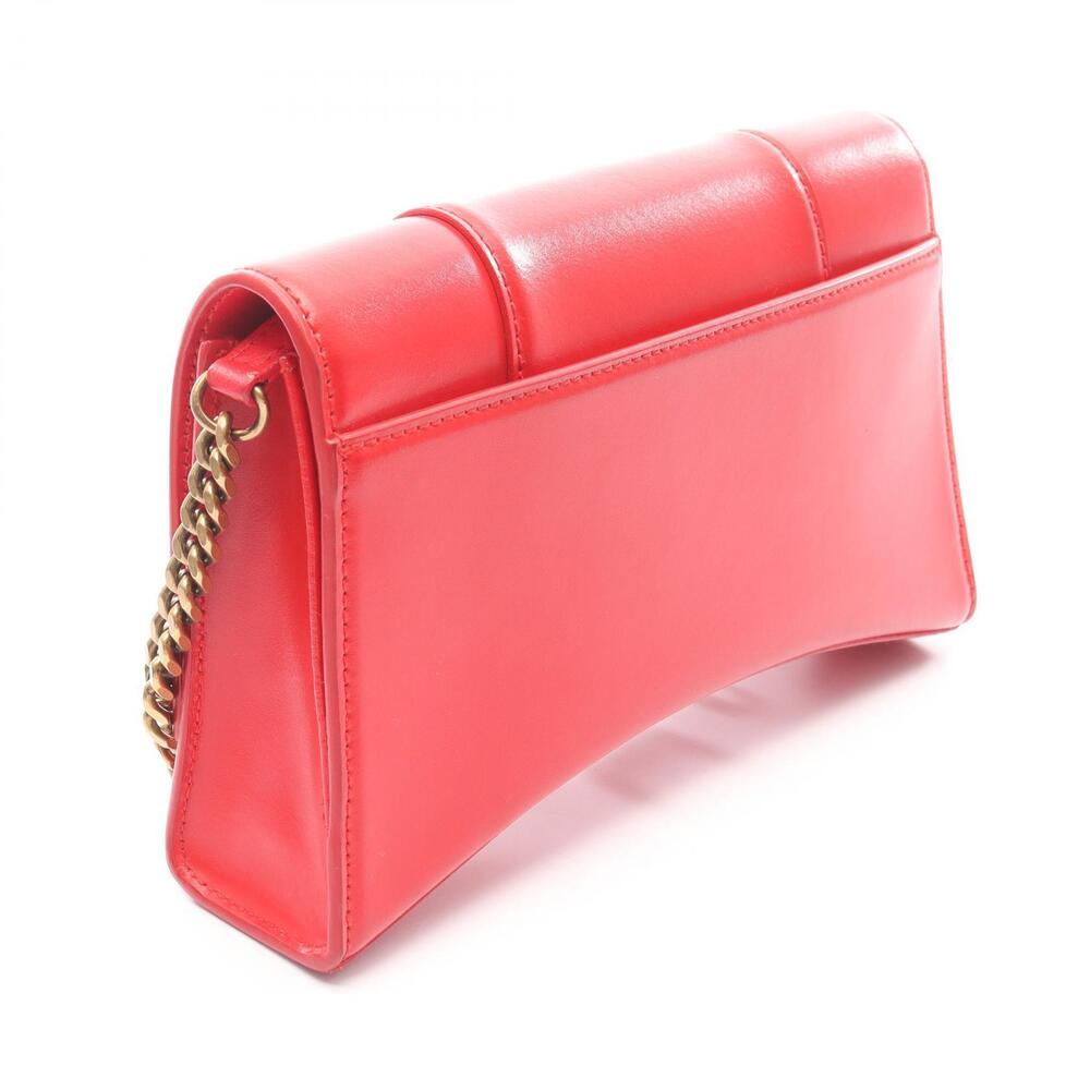 Balenciaga Shoulder Leather Bag Red Hourglass - Picture 1 of 9